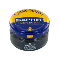 Crème Surfine cuir gris foncé 50ml Saphir