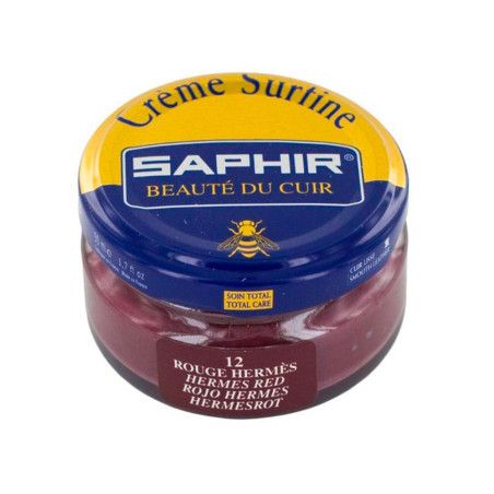 Crème Surfine cuir rouge hermès 50ml Saphir