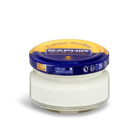 Crème Surfine cuir blanc casse 50ml Saphir