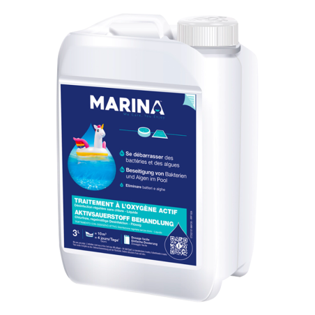 Traitement sans chlore à l'oxygène actif Marina 3L