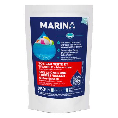 Chlore choc unidose Marina 250g
