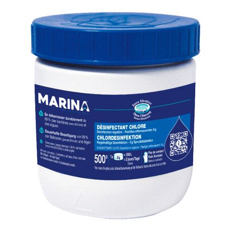 Désinfectant chlore pastilles Marina 500g