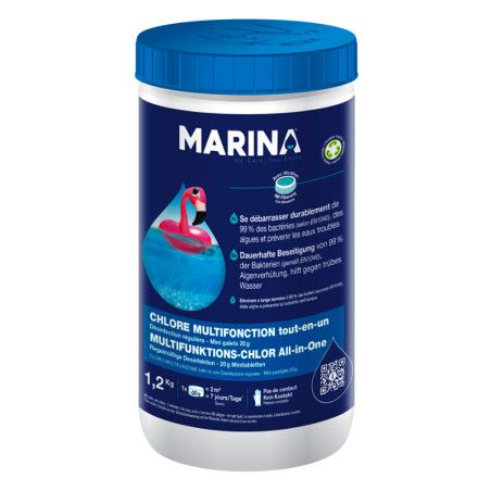 Chlore multifonction mini galets Marina 1,2kg