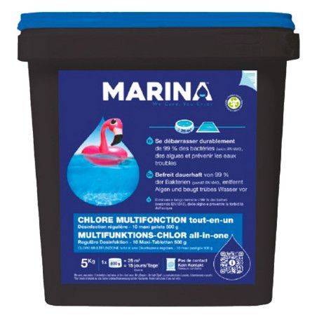 Chlore multifonction galets 200g Marina 5kg