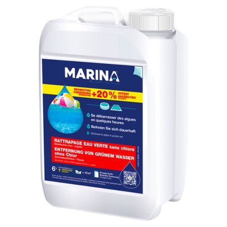Rattrapage eau verte Marina 5L + 1L offert