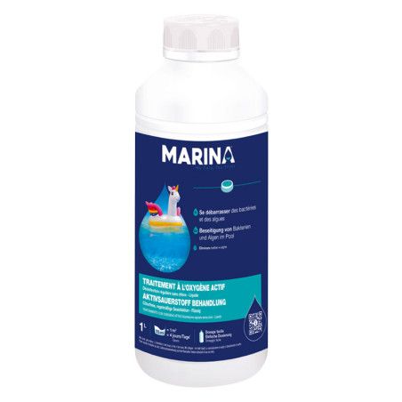 Traitement sans chlore à l'oxygène actif Marina 1L