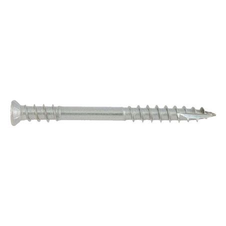 Vis de terrasse tête réduite double filetage 5 x 100mm tête fraisée torx inox A2 - Viswood
