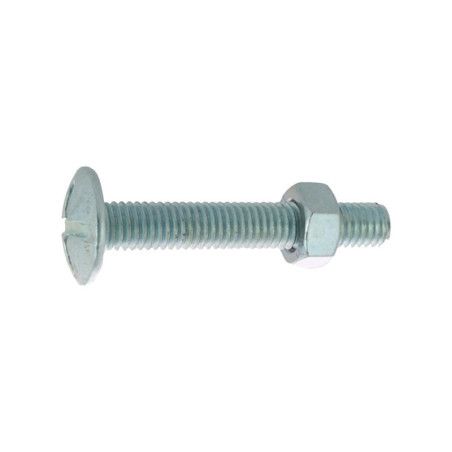 Boulon poêlier 5 x 20mm zingué à l'unité - Viswood