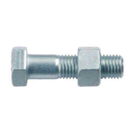 Boulon 8 x 60mm tête hexagonale filetage partiel - classe 8.8 zingué à l'unité - Viswood