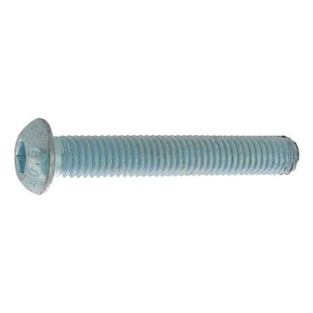 Vis métaux 10 x 60mm tête bombée hexcreuse acier zingué blanc à l'unité - Viswood
