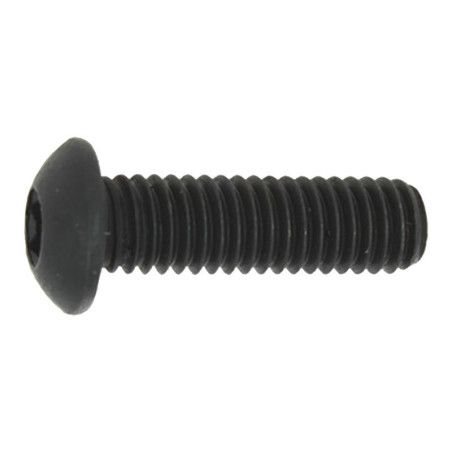 Vis métaux 5 x 12mm tête bombée hexcreuse acier brut à l'unité - Viswood