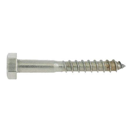Vis à bois tirefond 10 x 90/54mm tête hexagonale inox A2 à l'unité - Viswood