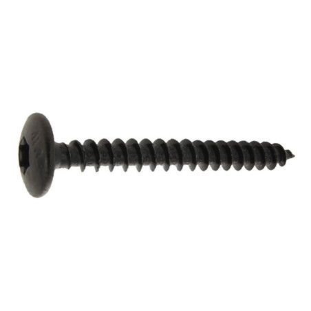 Vis penture 7 x 70mm tête ronde large torx zingué noir à l'unité - Viswood