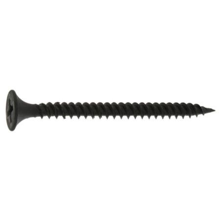 Vis placo cloison sèche 4,8 x 140/60mm tête trompette Phillips acier phosphaté noir à l'unité - Viswood