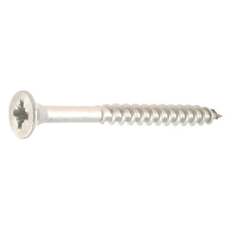 Vis agglo 6 x 60mm tête fraisée pozidriv inox A2 à l'unité - Viswood