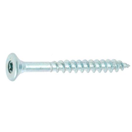 Vis agglo 5 x 40mm tête fraisée torx acier zingué blanc à l'unité - Viswood