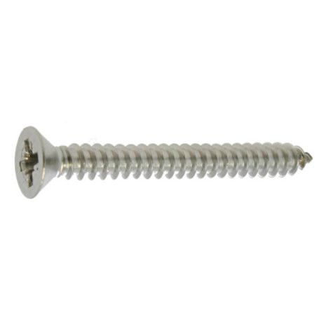 Vis tôle 4,8 x 80mm tête fraisée pozidriv inox A2 à l'unité - Viswood