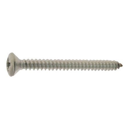 Vis tôle 6,3 x 38mm tête fraisée bombée pozidriv inox A2 à l'unité - Viswood