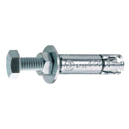 Douille à expansion 16 x 100mm avec vis tête hexagonale acier zingué à l'unité - Batifix