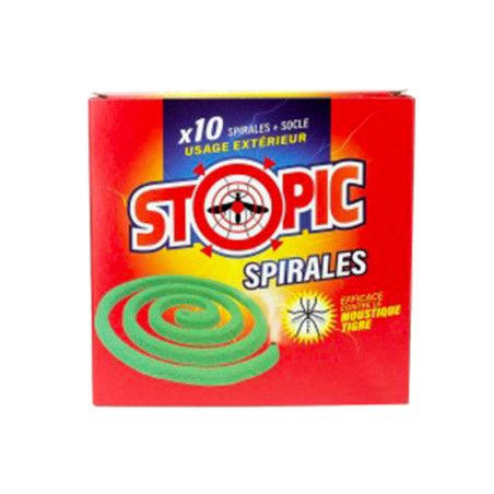 Lot de 10 spirales anti-moustiques Stopic