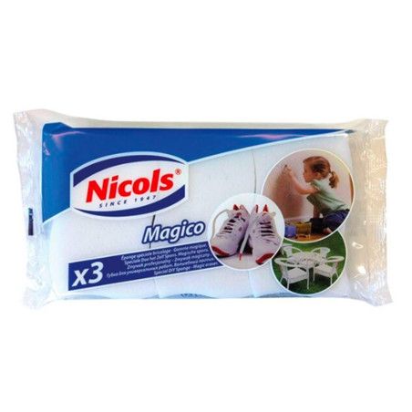 Lot 3 éponges gomme magique Nicols