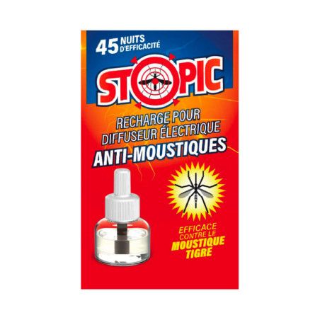 Recharge liquide diffuseur électrique anti-moustiques 35ml Stopic