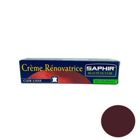 Crème rénovatrice cuir Bordeaux 25ml Saphir